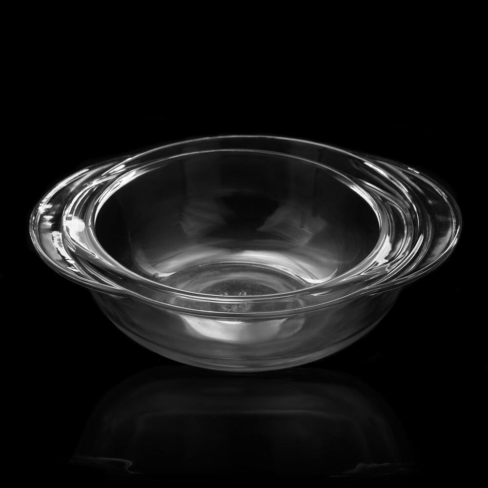 Vintage Pyrex Glass Casserole Nesting Bowl Set 1.5 Qt & 2 Qt Dishes MCM Ovenware